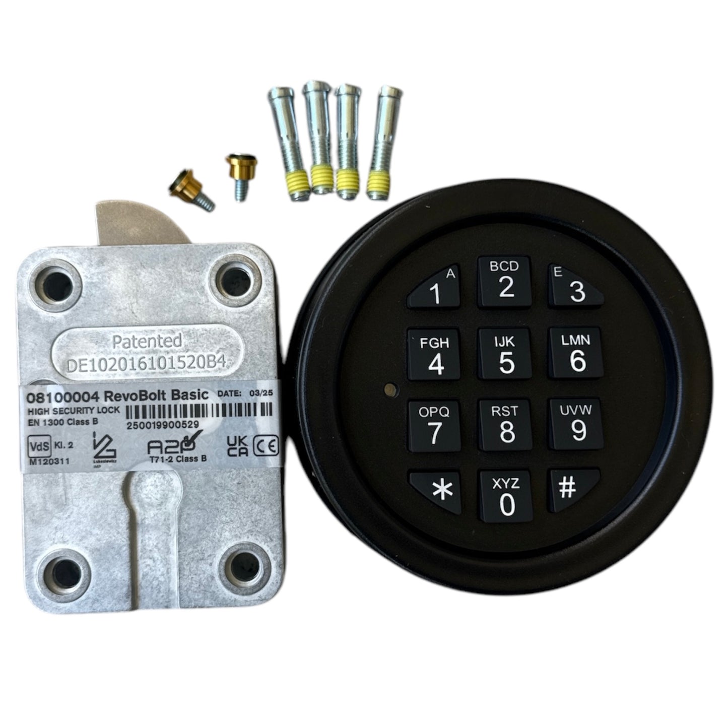 RevoBold Basic safe lock with keypad from M-LOCKS
