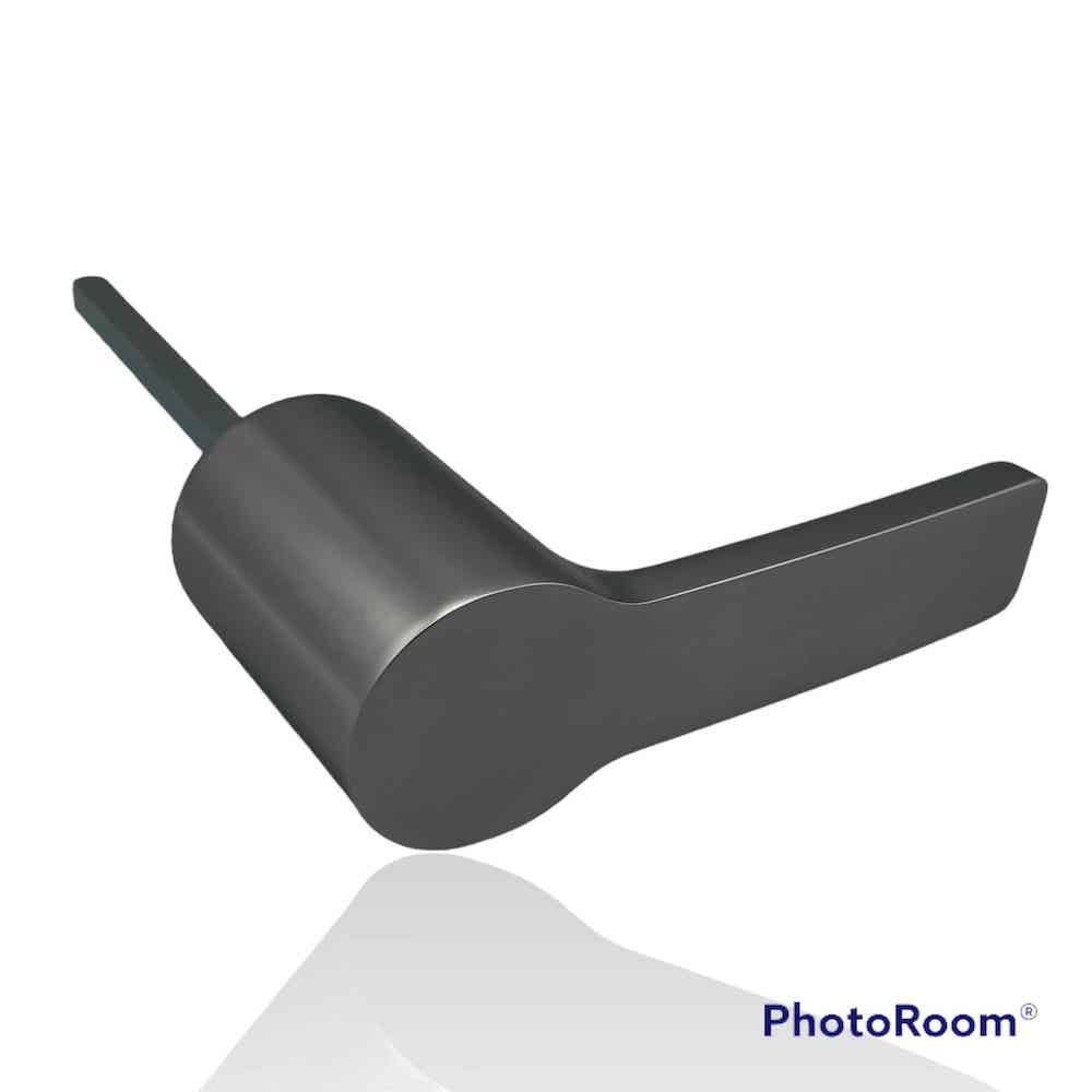 Safe handle matt chrome