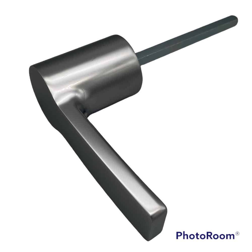 Safe handle matt chrome