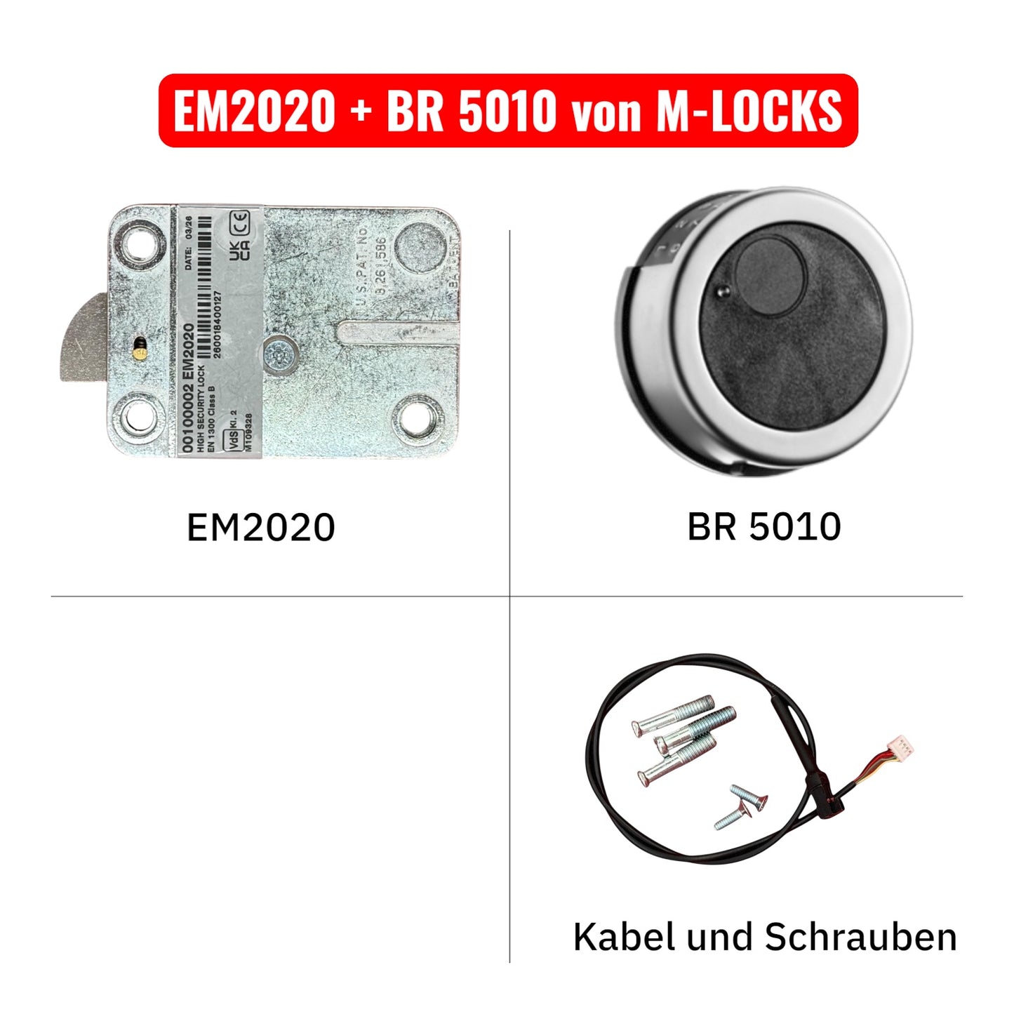 KOMPLETTSET EM2020 mit Eingabeeinheit von M-LOCKS