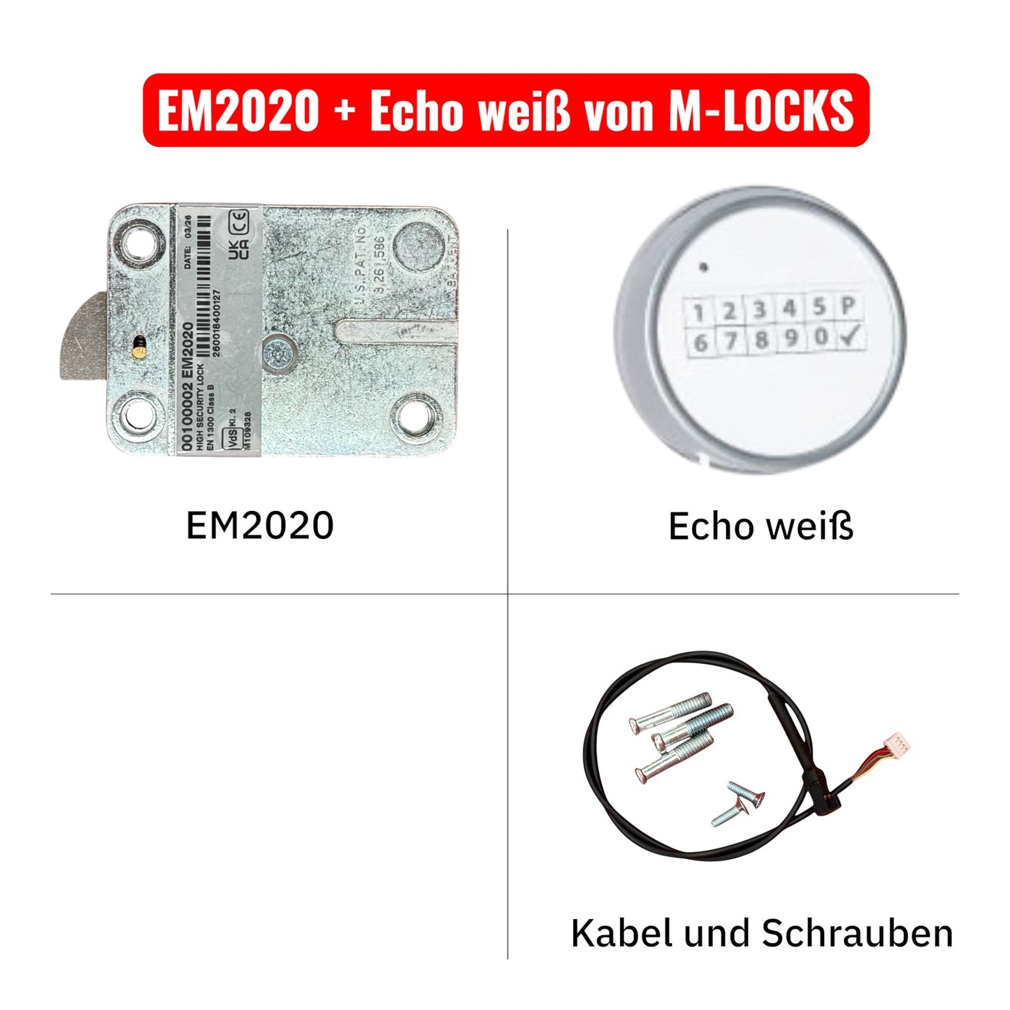 KOMPLETTSET EM2020 mit Eingabeeinheit von M-LOCKS