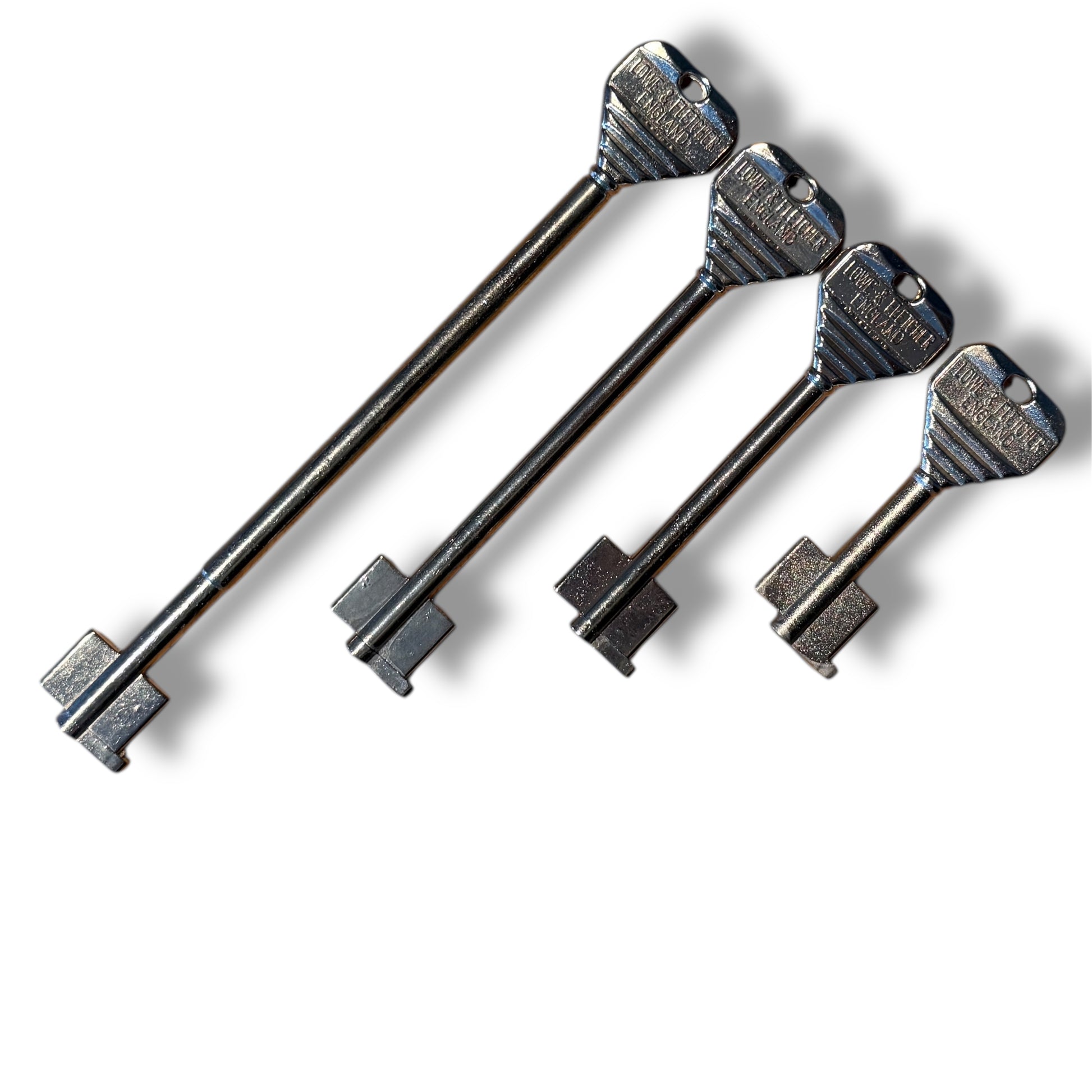 Lowe & Fletcher Schlüsselrohling für Tresorschlösser verschiedene Längen