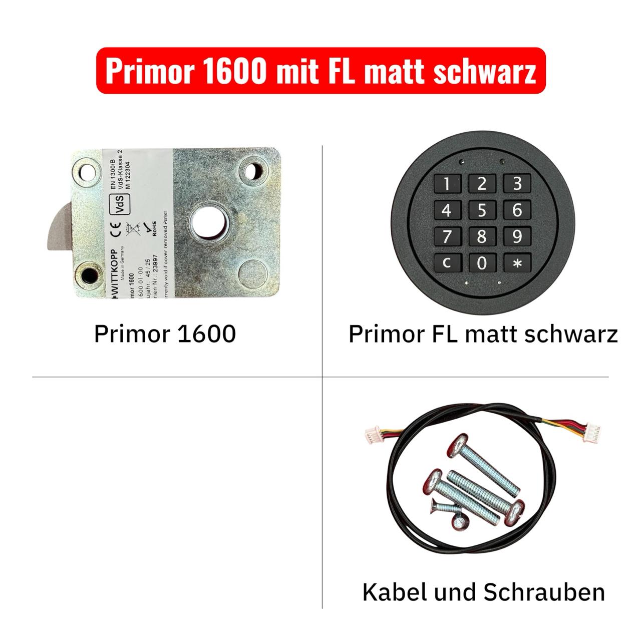 Komplettes Primor 1600 mit Primor FL matt schwarz Eingabeeinheit 