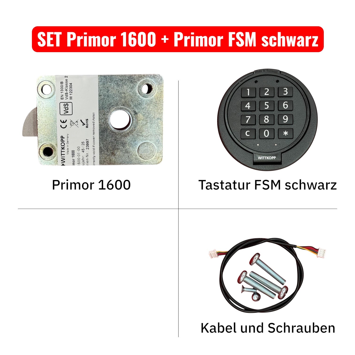 Komplettes Primor 1600 mit Primor FSM schwarz Eingabeeinheit 