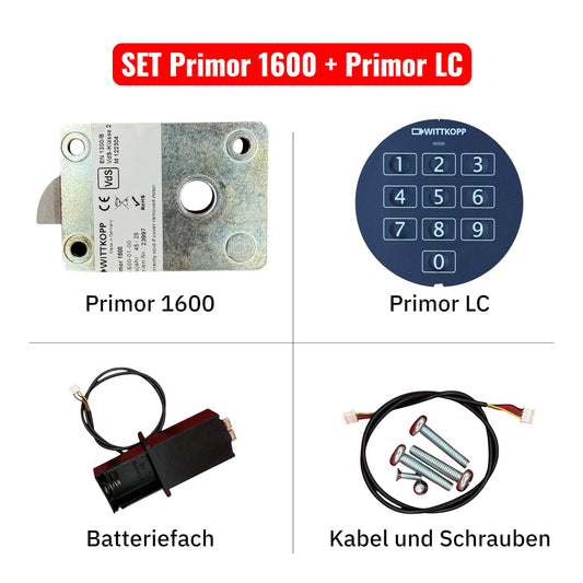 Komplettes Primor 1600 mit Primor LC Eingabeeinheit und Batteriefach