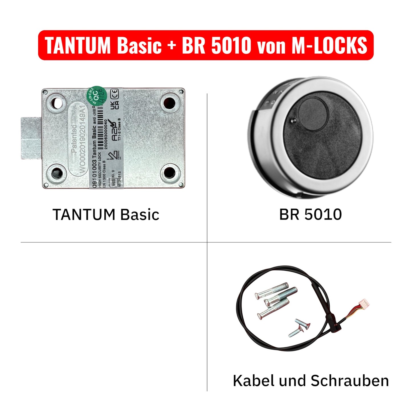 KOMPLETTSET TANTUM mit Eingabeeinheit von M-LOCKS