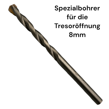Tresorbohrer 8mm - Professioneller Hochleistungsbohrer für härteste Stähle